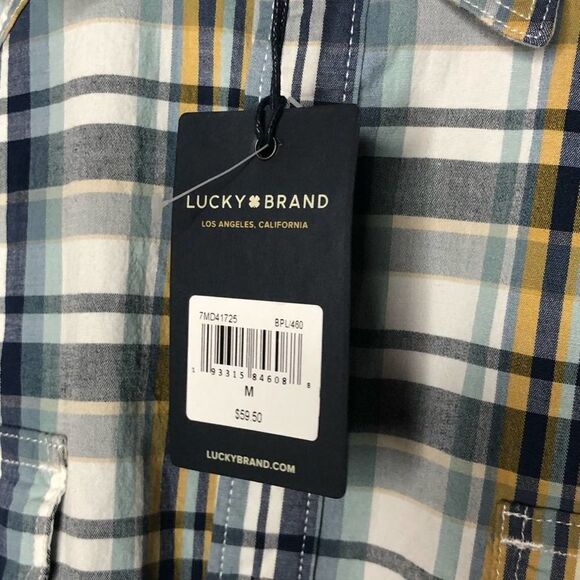 -Lucky Brand Men's Long Sleeve Santa Fe Western Shirt NWT M - Picture 5 of 10